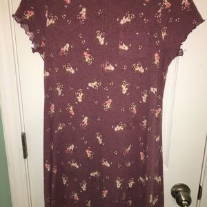 Maroon Floral dress